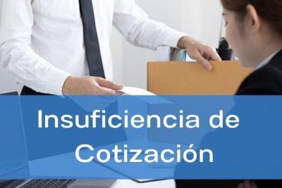 Insuficiencia de cotización